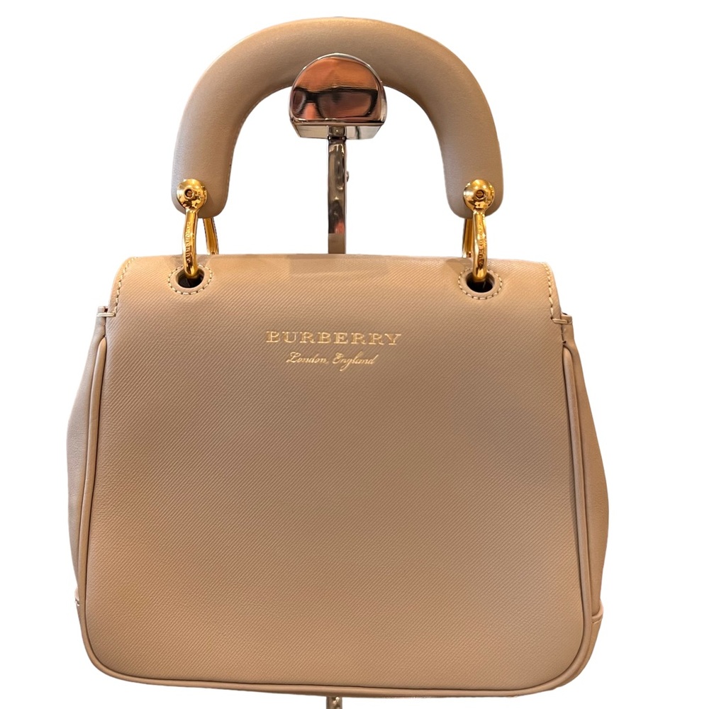 Burberry Honey Trench Calfskin Small Top Handle Bag - Picture 9 of 13
